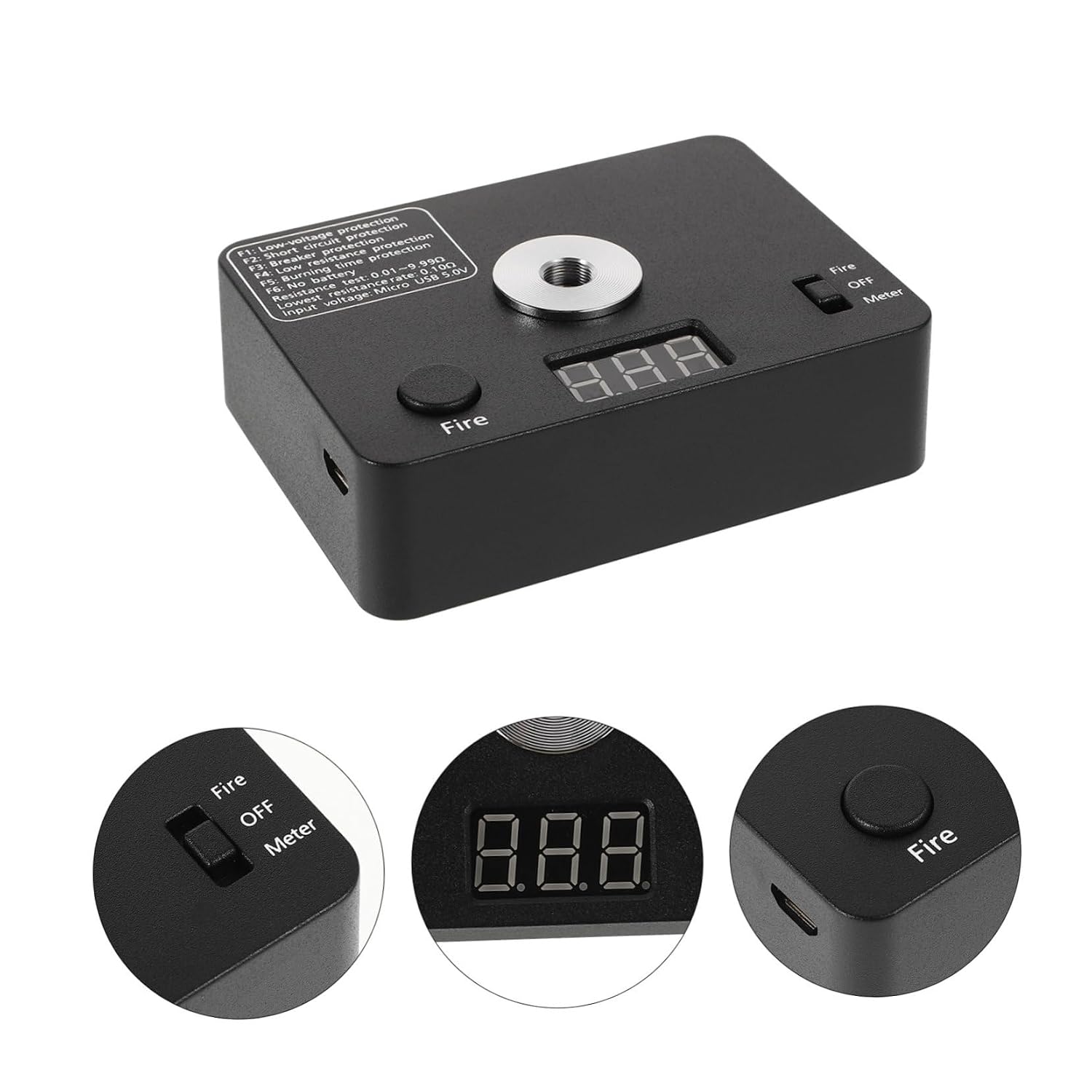 Precision Ohm Resistance Tester for Electricians Compact Coil Measurement Tool for Circuit Testing and Projects Without Battery