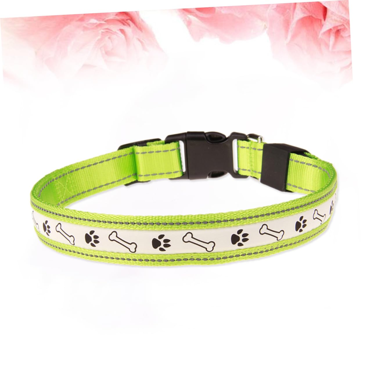 Beavorty 2 Pezzi Una Collana Collane a Girocollo Collare Lampeggiante Per Animali Domestici Collare Illuminato a Per Cani Illuminata Per Cani Circolare LED Osso