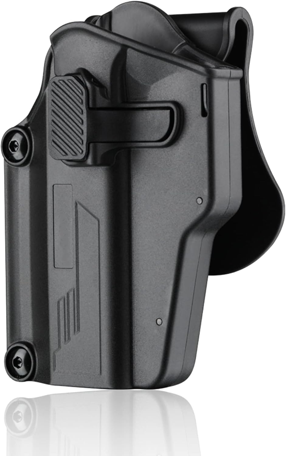 OWB Multi-fit Holster, Level II Retention Gun Holsters Fit 80+ Pistols, Tactical Holster for Glock/Sig Sauer/CZ/Ruger/Springfield/Beretta/Smith & Wesson/1911/Taurus, 360° Adjustable