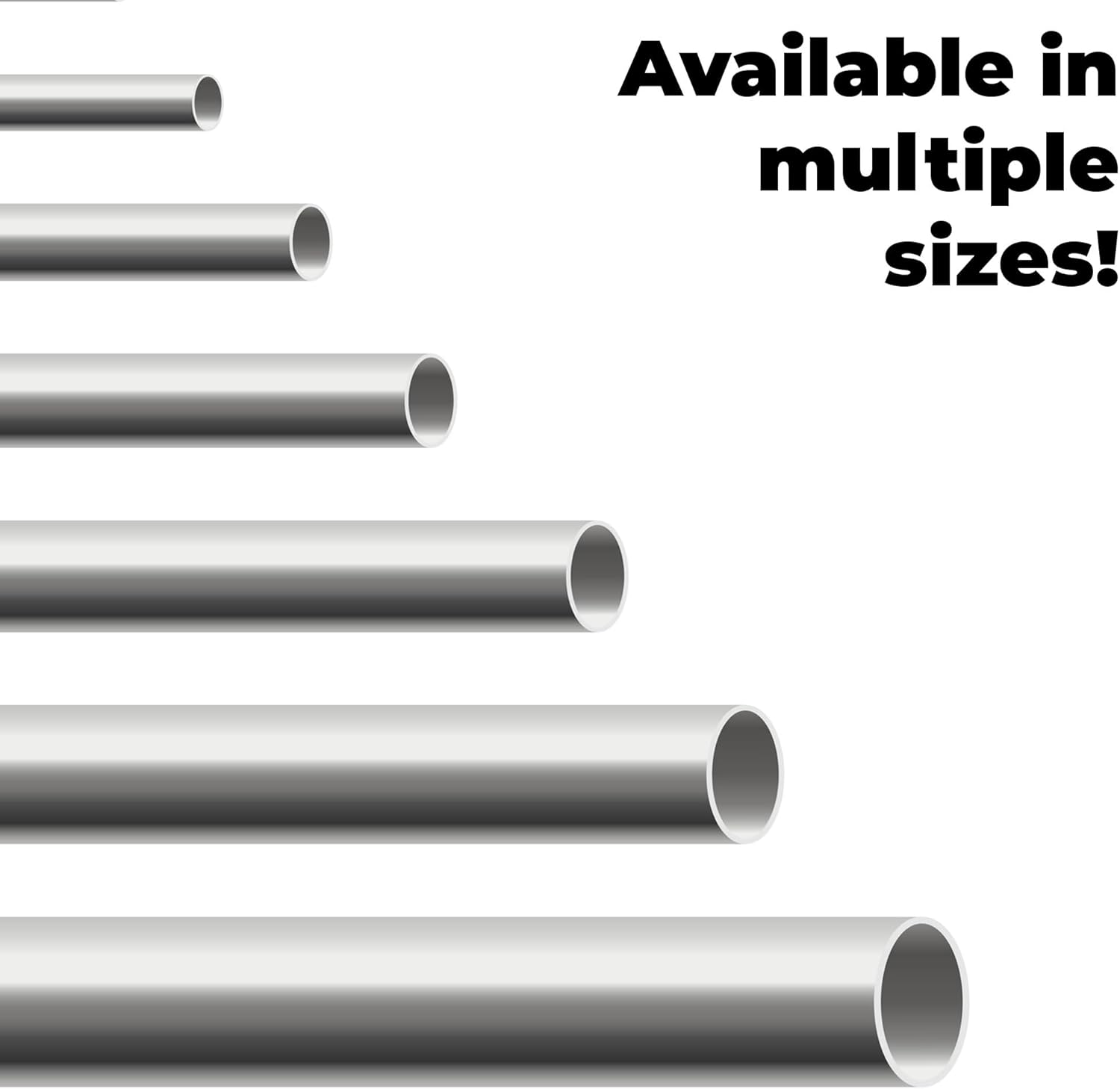 HYDRAULICS DIRECT Seamless Tubing - 316 Stainless - 2 Feet Cut Length (0.065" Thick, 3/8" OD)