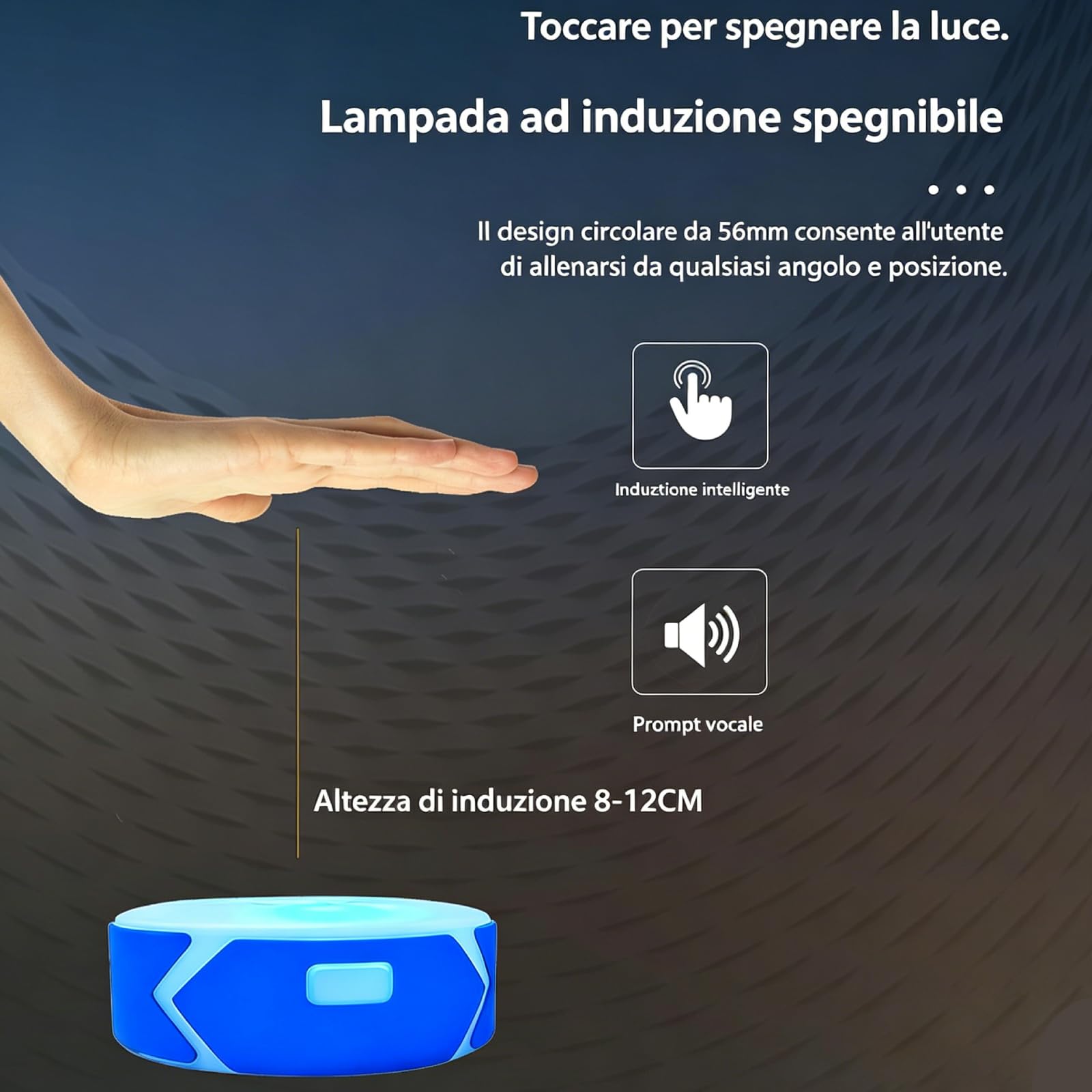 Luci di Reazione per Allenamento, 6 Colori, 4 modalità di Controllo Ricarica, Lampada di Allenamento per Scherma, Pallacanestro e Calcio
