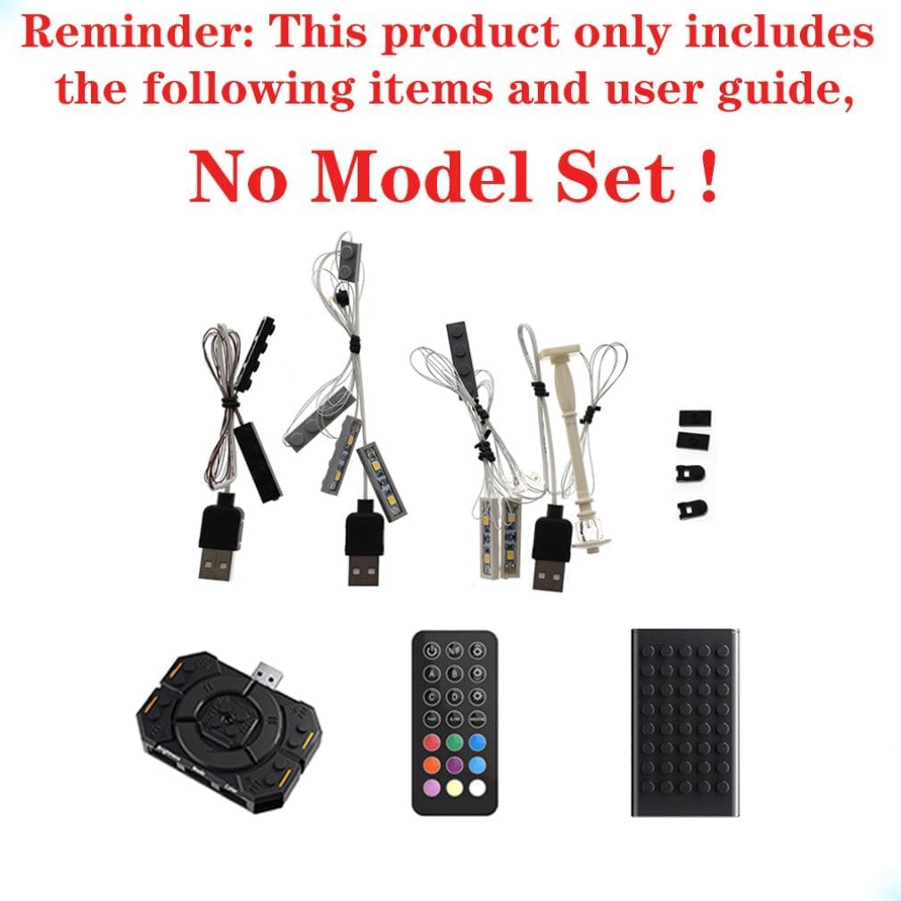 LED Light Kit (Remote Control) Compatible with Lego 10270 Bookshop Creator Expert Building Blocks Model - Model Set NOT Included