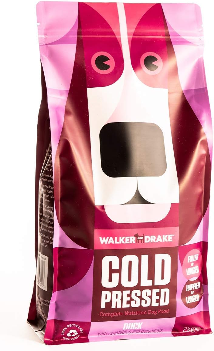 Walker & Drake Cold Pressed Dog Food Duck 2kg Bag The Best Dry