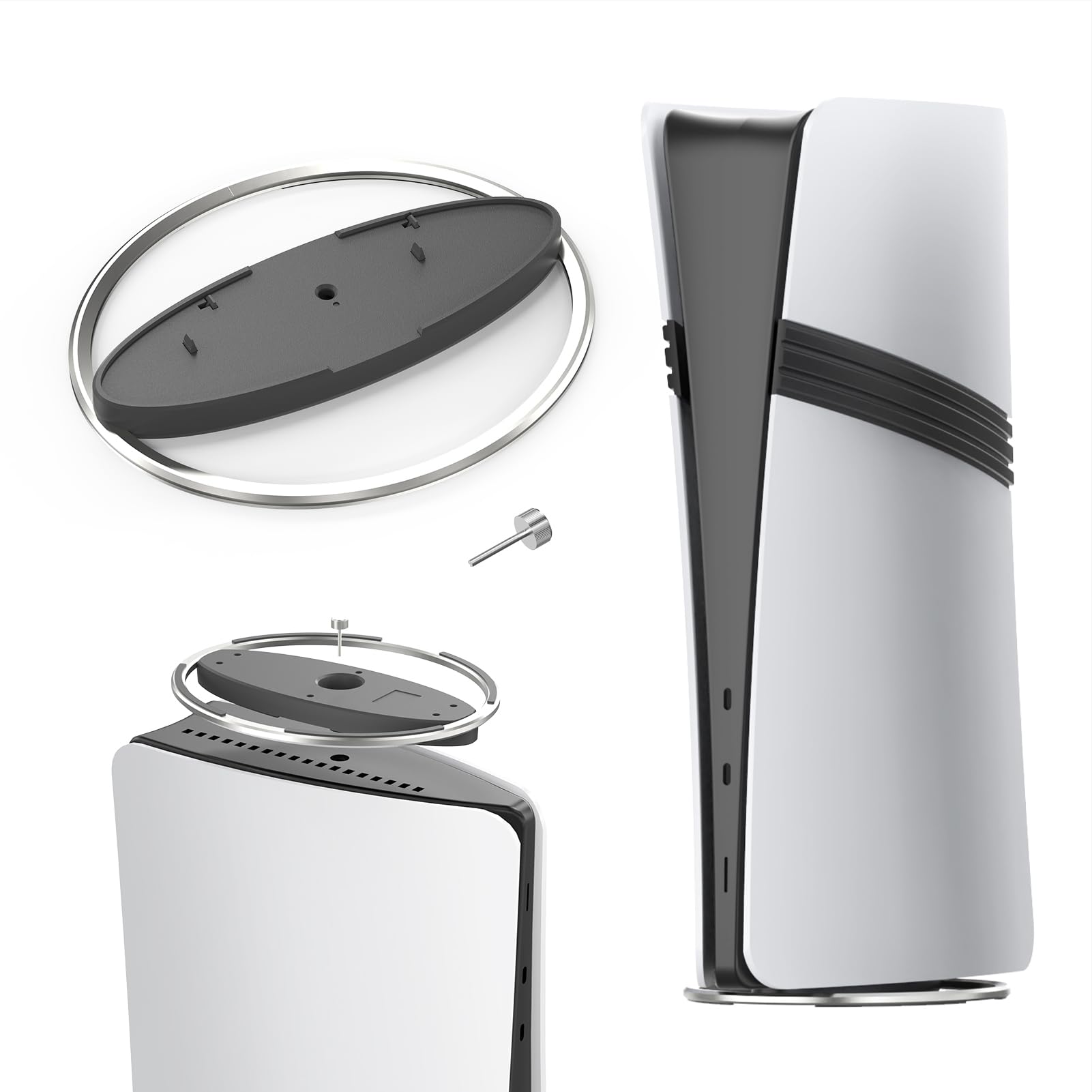 Soporte Vertical para PS5 Slim y PS5 Pro, Soporte para PS5 Slim/PS5 Pro Console Disc y Digital Edition