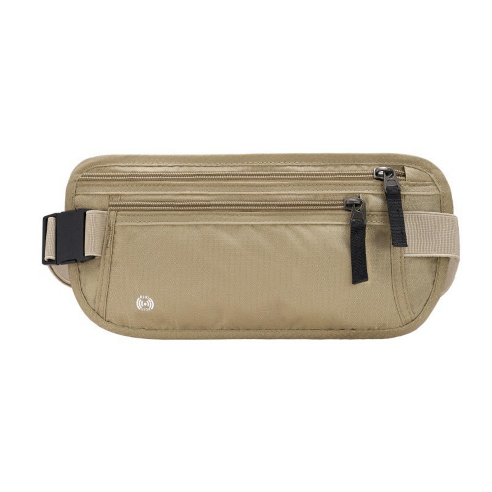 Waist Pouch with Contactless-Blocking Water-Resistant Travel Money Belt with Elastic Strap Low-Profile Travel Money Belt for Journeyers, Tourists-picture-48