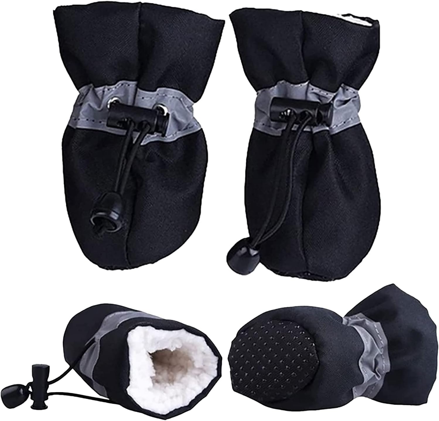 Dodxoy Dog Boots, Small Dog Shoes Puppy Winter Shoes Pet Waterproof Paw