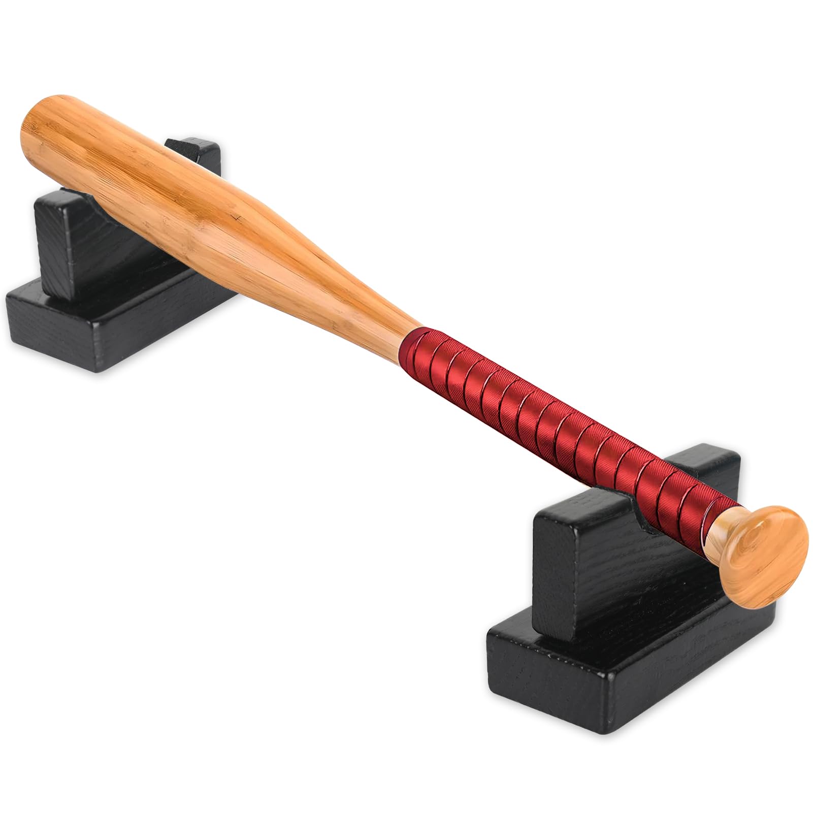Espositore per mazze da baseball, in legno, colore: nero