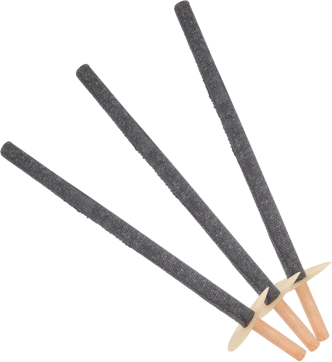 3Pcs Wooden Fire Torch Weather Resistant Outdoor Torches for Garden for Camping Weddings and Festivals Warm Ambient Light for Backyard and Patio Events