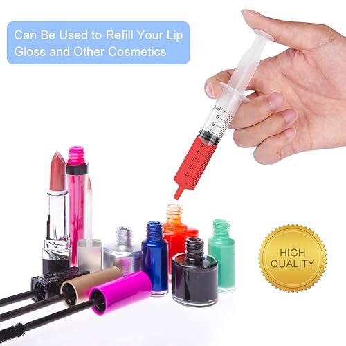 Miniatura 5 de Jeringas de plástico OFFCUP, juego de 8 jeringas sin aguja, jeringa de medición de 10 ml con punta Luer Slip para rellenar y medir líquidos,