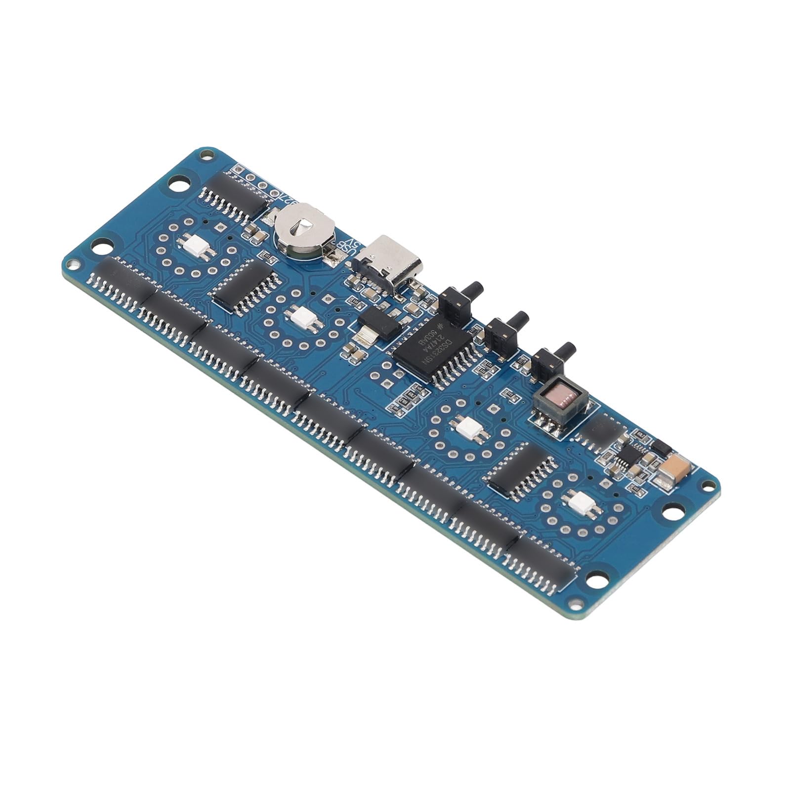 SEAFRONT Nixie Glow Clock Modul 4 Bit Digital Tube Circuit Board IN12 IN14 Hintergrundbeleuchtung Farbe 12/24 Stunden Switchin