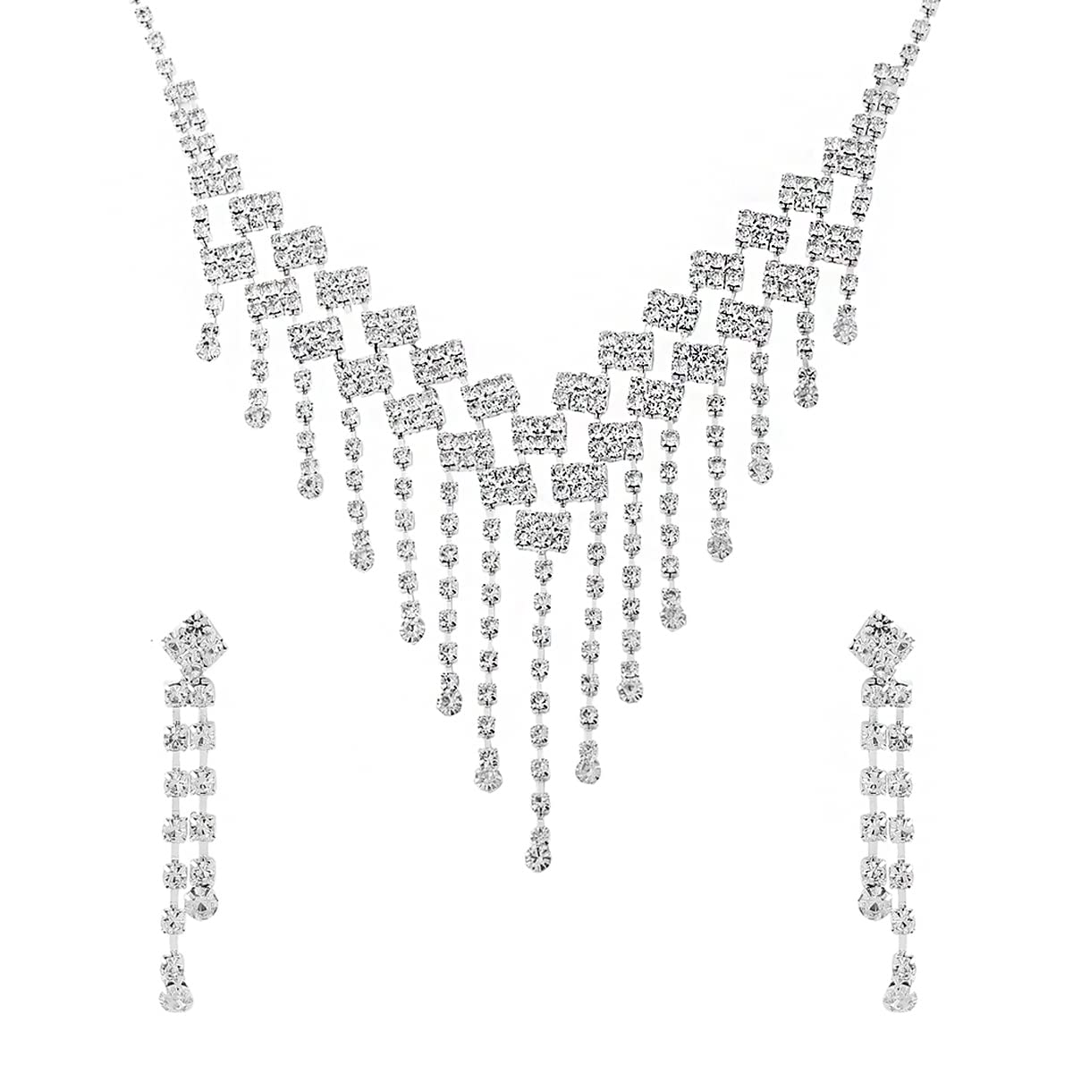 See full amazon price history chart for Yellow Chimes Jewellery Set For Women Silver Toned Drop Chain Designed Necklace Set With Earring For Women and Girls Yellow Chimes Jewellery Set For Women Silver Toned Drop Chain Designed Necklace Set With Earring For Women and Girls (B0BDKHY84N) Amazon Price History, Amazon Price Tracker