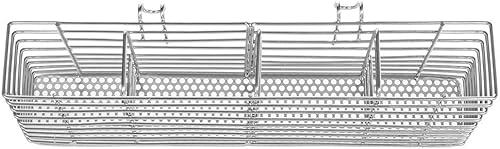 Miniatura 7 de SANNO Escurridor de platos con soporte para utensilios de acero inoxidable, escurridor grande, organizador de cubiertos de acero inoxidable