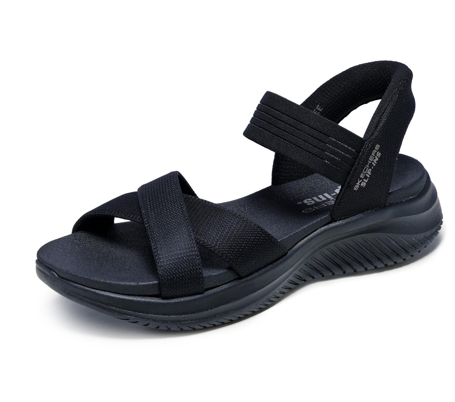 Skechers Women's Ultra Flex 3.0 Sandal Never Better, Black Mesh/Gore, 5 UK