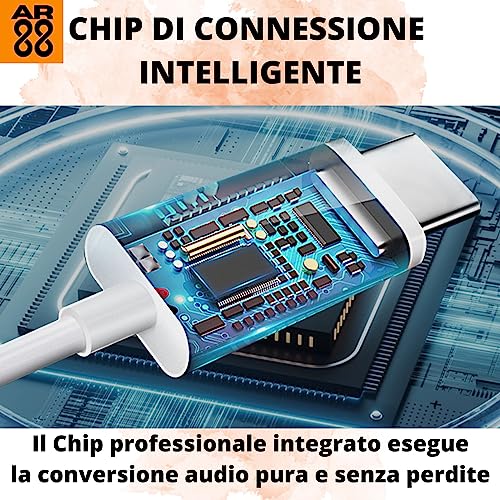 Adattatore USB C Jack-x 3 Unità-Cuffie 3.5