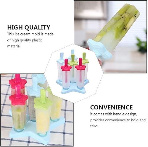 Miniatura 4 de Cabilock Molde de helado para helados, suministros de bricolaje, molde para palitos de hielo, molde para hacer paletas de hielo, molde casero para