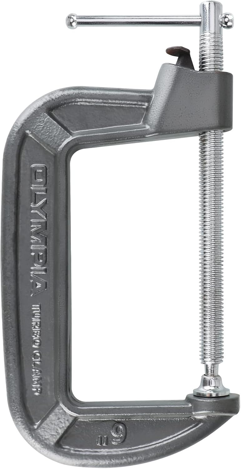 Olympia Tools 6x3-1/2In Turbo Clamp, C-Clamp, 38-152