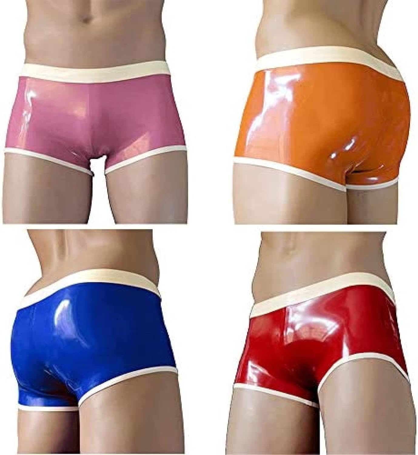 Men Sexy Latex Male Boxer Panties Shorts Underwear Briefs Pant,Small