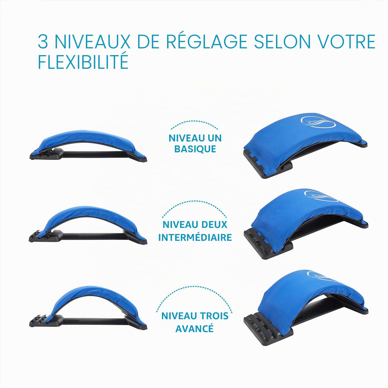 Ecarteur Arriere et Correcteur de Posture Etirement Lombaire,Masseurs pour Le Dos