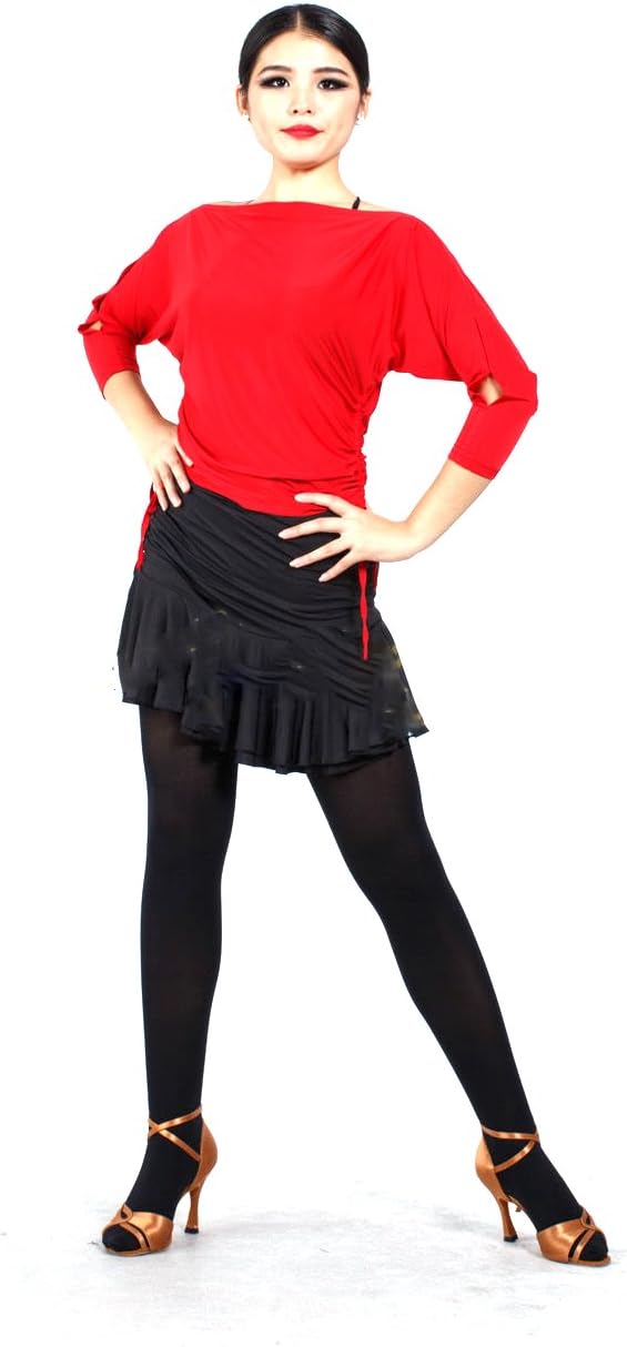 Women's Off The Shoulder Latin Salsa Ballroom Dance Top Blouse