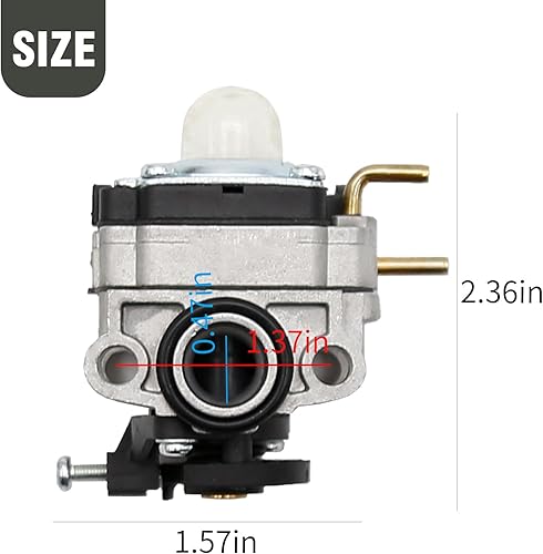 Miniatura 2 de 753-05676 Kit de carburador de repuesto para Troy Bilt TB4BP TB4BPEC soplador TBP6160 recortadora, 753-06795 reemplazo de carbohidratos para