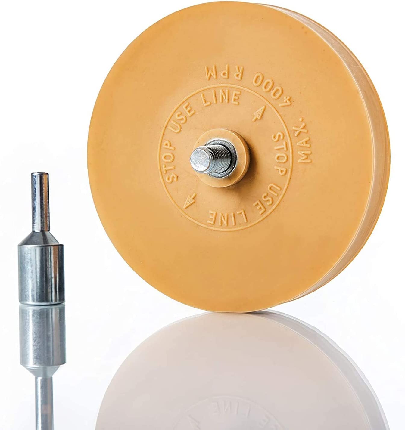 BenBow Gomma da 90 mm con adattatore aroma vaniglia – trapani comuni, avvitatori a batteria, levigatrice diritta – pellicole decorative, strisce decorative e residui di colla per rimuovere