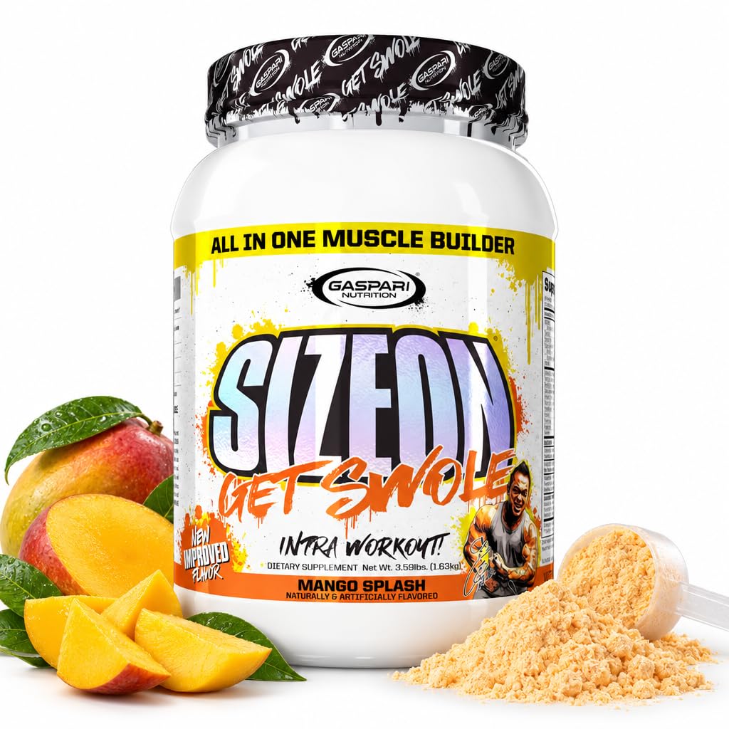 Gaspari Nutrition SizeOn Intra Workout Powder, Carb Supplement, Amino Acid & Creatine Formula, Increased Muscle Volume & Recovery (3.59 Pounds, Rainbow Candy) — Amazon image 10