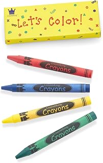 CrayonKing 200 Bulk Crayons (50 Sets of 4-Packs) - Non-Toxic Boxed for Parties, Classrooms, Restaurants, Kids Gifts