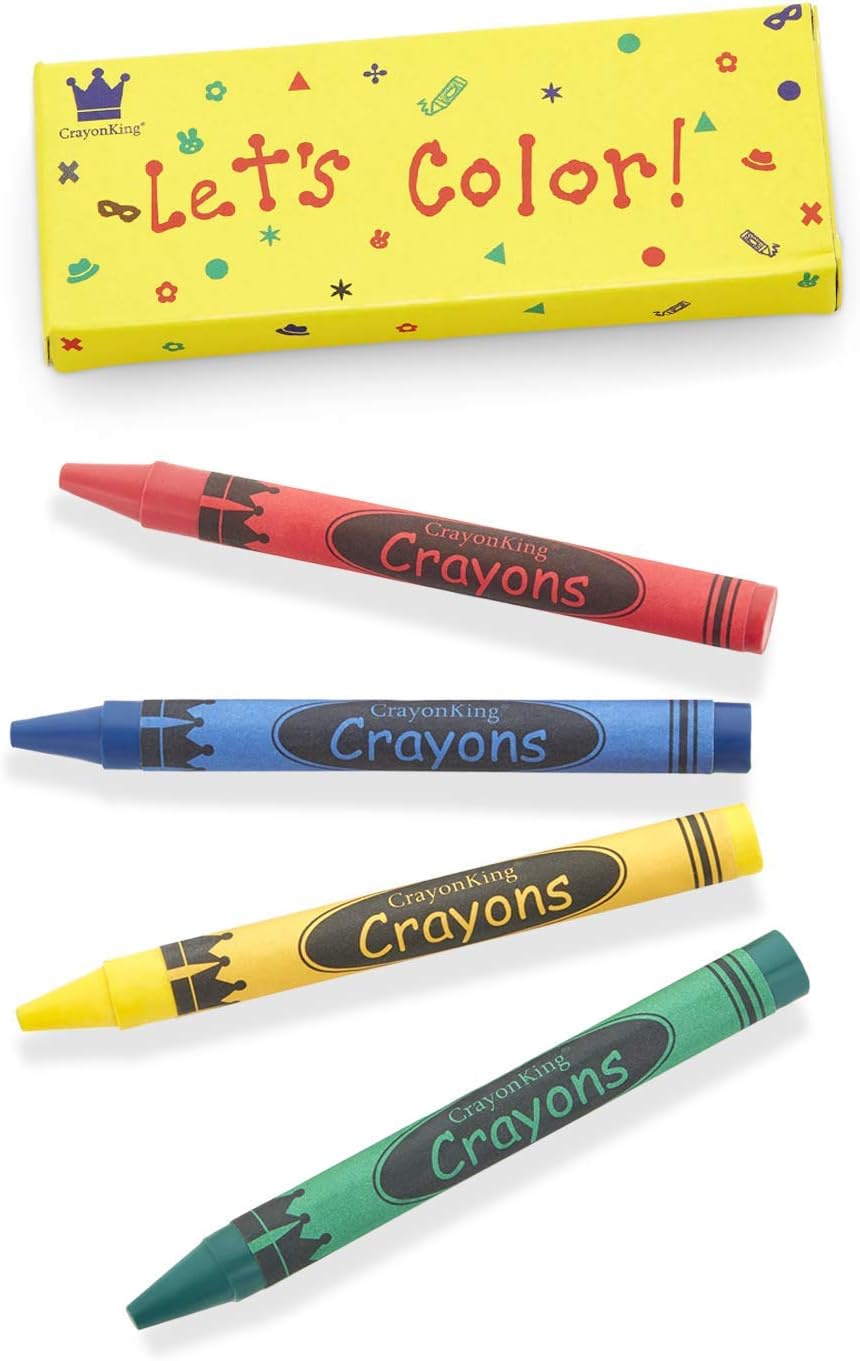 - CrayonKing 2000 Bulk Crayons – 500 Pre-Packed Boxed Sets of 4 | Classroom Ready Crayon Packs | Party Favors for Teachers, Schools & Kids | Non-Toxic