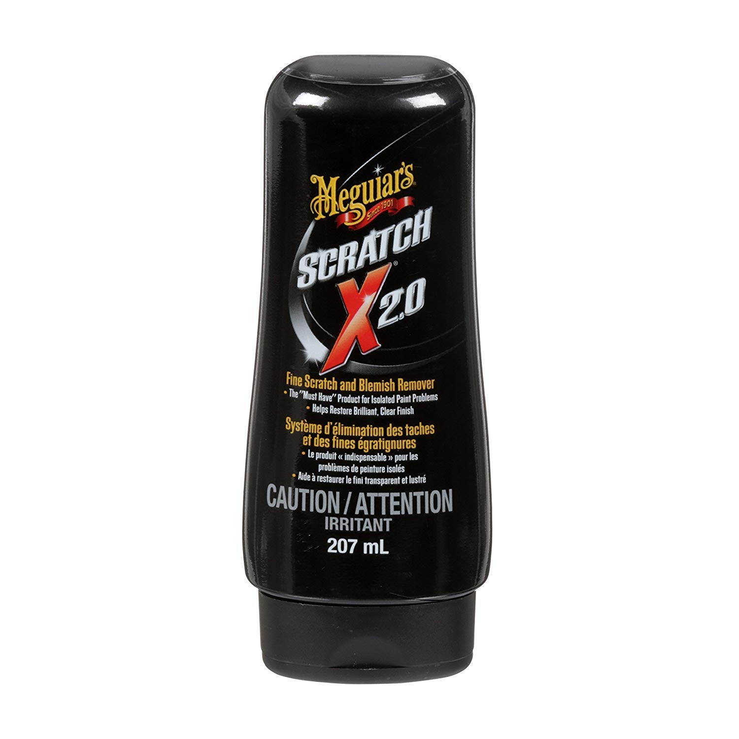 Meguiar’s ScratchX - Paint Scratch Remover - Permanently Removes Swirls and Scratches while Boosting Gloss and Shine - Removes Defects by Hand or DA Polisher with Hazing or Scratching, 7 Oz Liquid