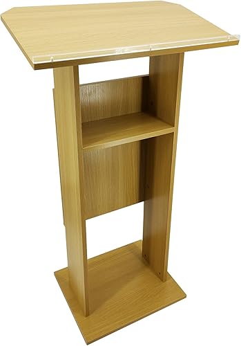 Miniatura 6 de FixtureDisplays® Madera (MDF) Podio Atril Púlpito Recepción 14302