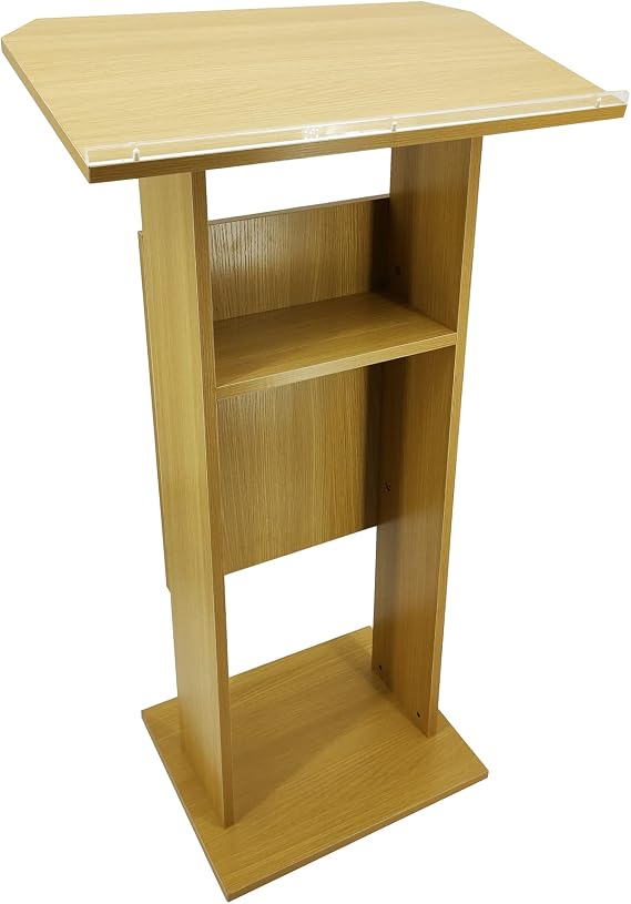 FixtureDisplays Wood (MDF) Podium Pulpit Lectern Reception 14302