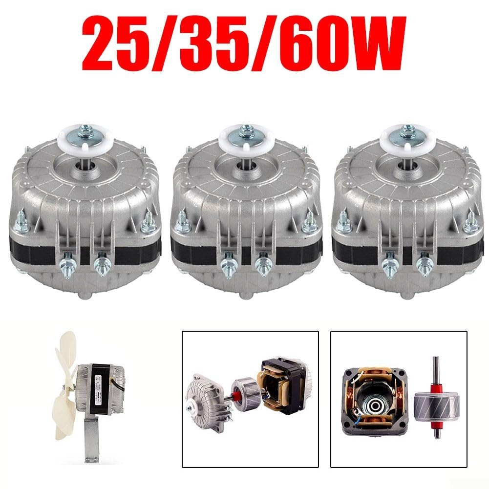 Moteur de ventilateur à condensateur de réfrigération, 25 W 35 W 60 W pour réfrigérateurs, chambres froides, congélateurs (35 W)