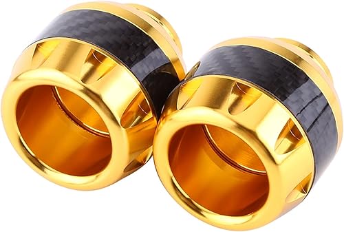 Miniatura 2 de Fydun - Juego de 1 par de protectores de horquilla delantera para motocicleta de fibra de carbono (dorado)