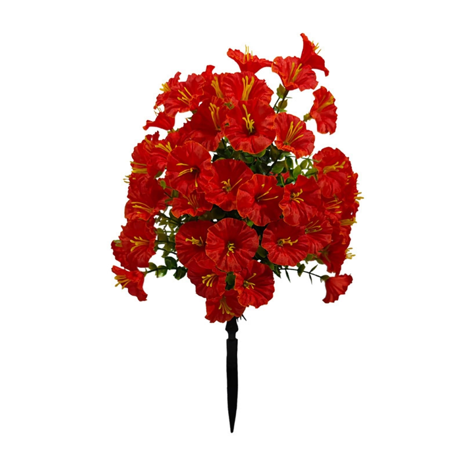 WBCDXCBB Simulation Eucalyptus Morning Glory Field Flowers Arrangement Home Courtyard Decoration 1Pcs(73 mesh red)