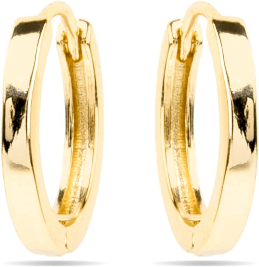 18K Gold Erespa Pequeños Metal Earrings - No Gemstone, Pequeños, Metal, No Gemstone
