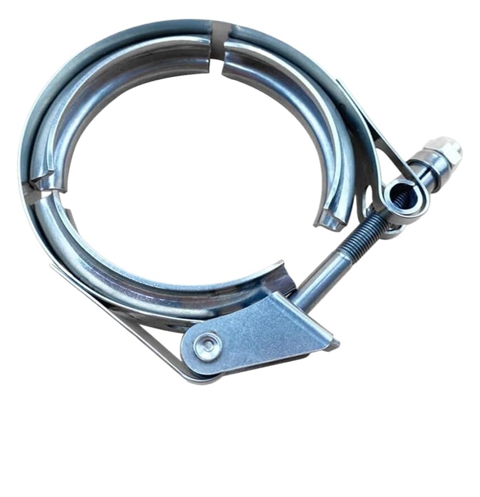 Abrazaderas para mangueras, Juego De Abrazaderas Banda En V Escape Acero Inoxidable 304 Con Bridas Macho Y Hembra, 1,5-6 Pulgadas(2.36inch-60mm)