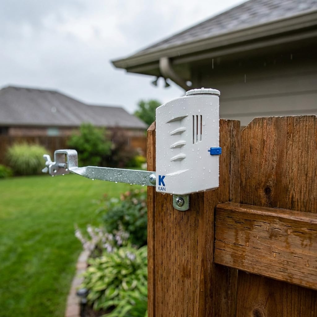 Suinga Sensor de Lluvia con Cableado K-Rain | Compatible con Todos los Programadores | Sistema Inalámbrico para Detección de Lluvia | Sin Mantenimiento | Fácil de Instalar