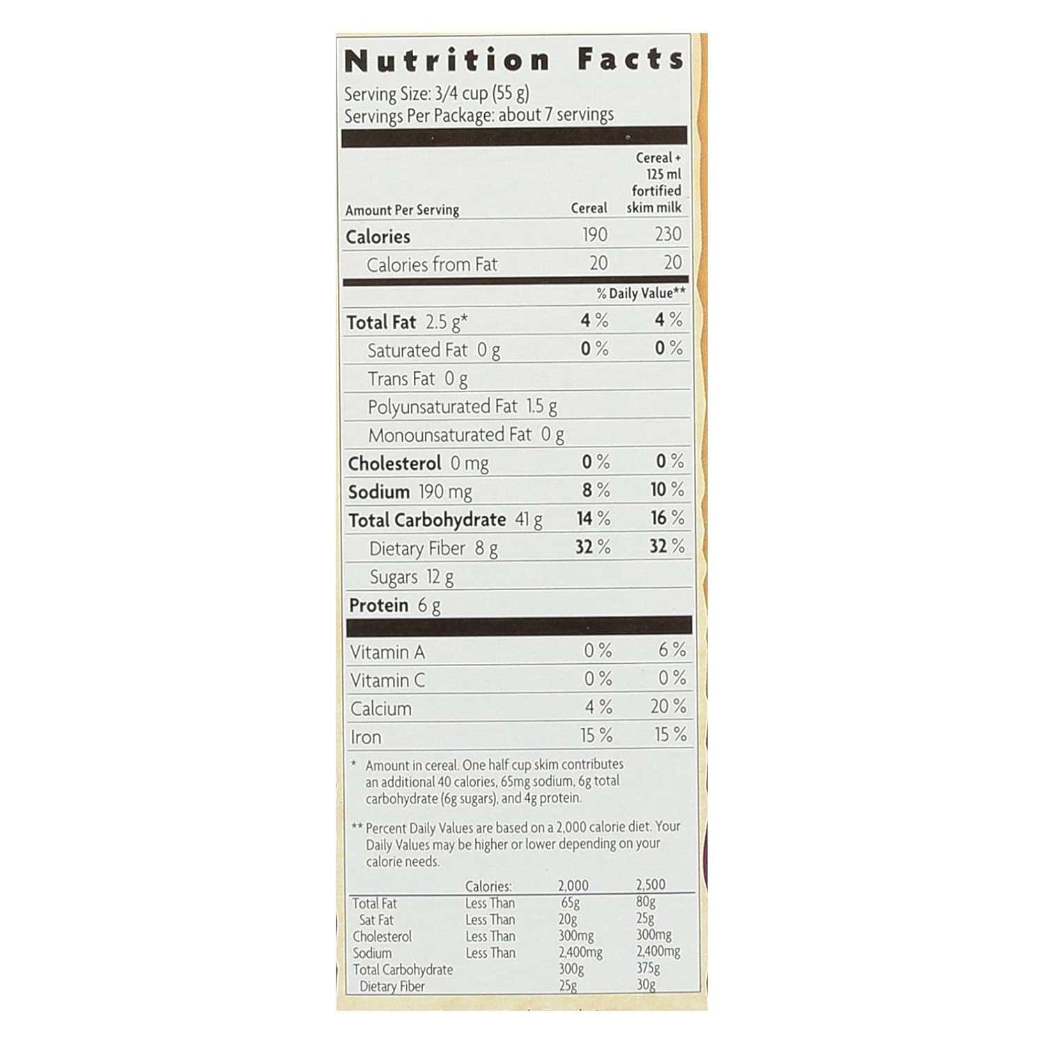 Natures Path Organic Cold Flax Plus Raisin Bran Cereal, 14 Ounce