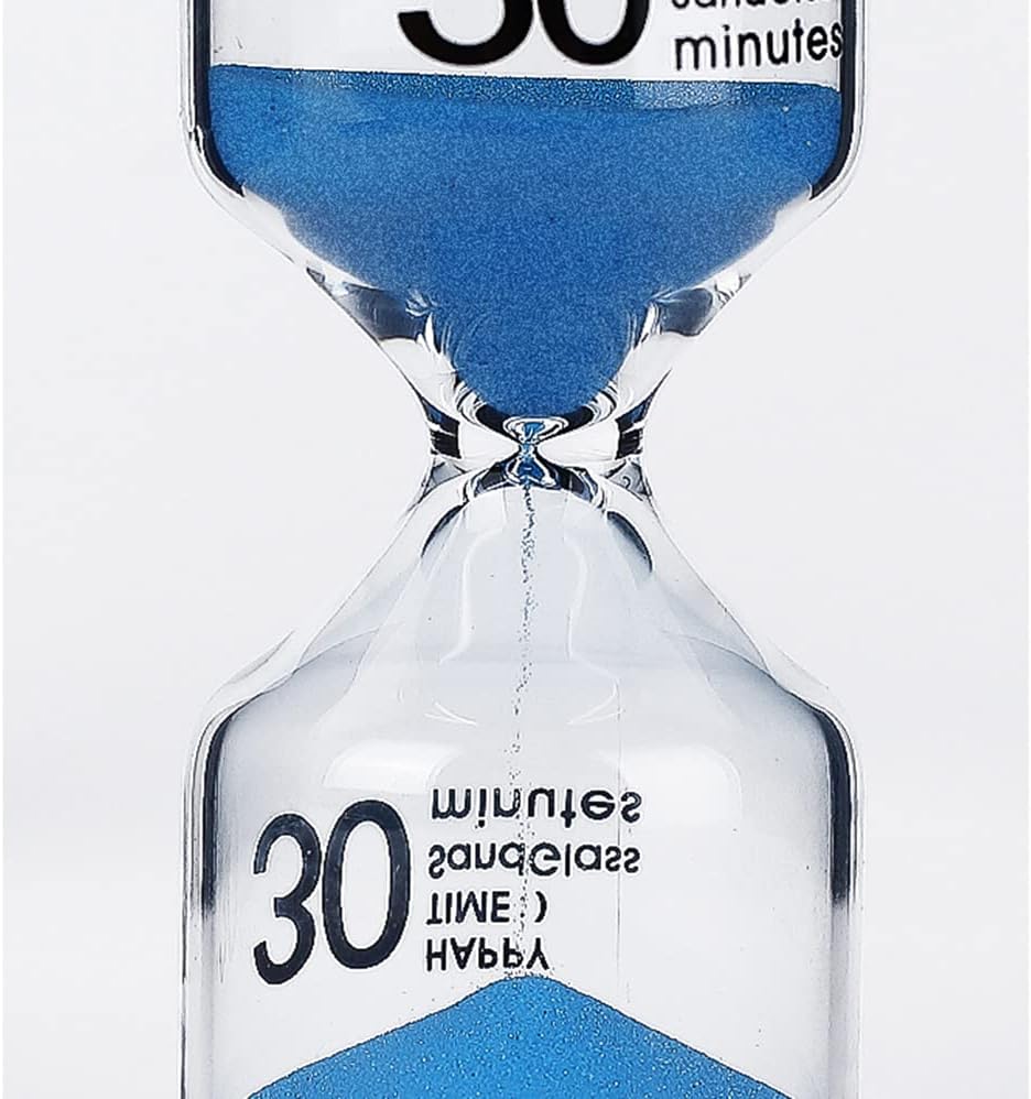 砂時計、砂タイマー、砂タイマー20分子供用ゲームタイマー ブルーサンド砂時計タイマー ホームデコレーション (サイズ:20分、色:ブ