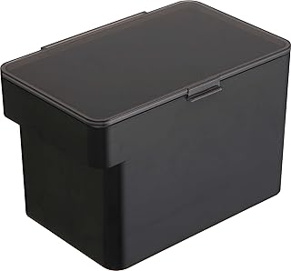 山崎実業(Yamazaki) 密閉 シンク下 米びつ 5kg 計量カップ 付 ブラック 約W30XD19.7XH19.2cm タワー お米ごっそりライン 最後まできれいにすくえる 3378