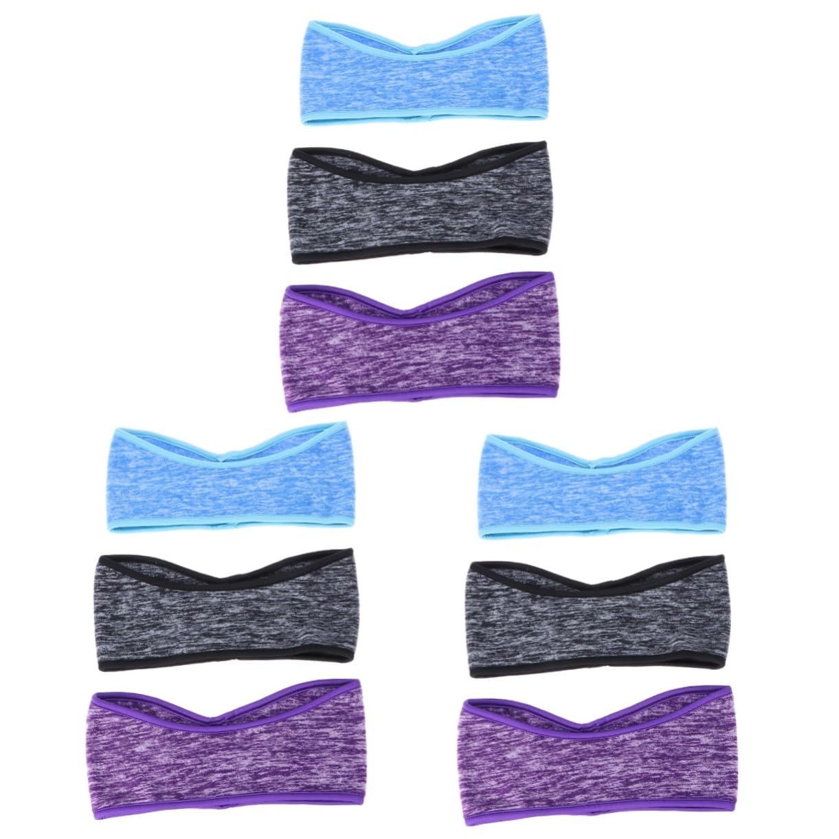 Healifty 9 Pz Vello Non Scorrevole in Pile da Donna Fasce da Donna Scalda Orecchie da Corsa Fasce Non da Allenamento Non per Gli Sport Mancare Paraorecchie