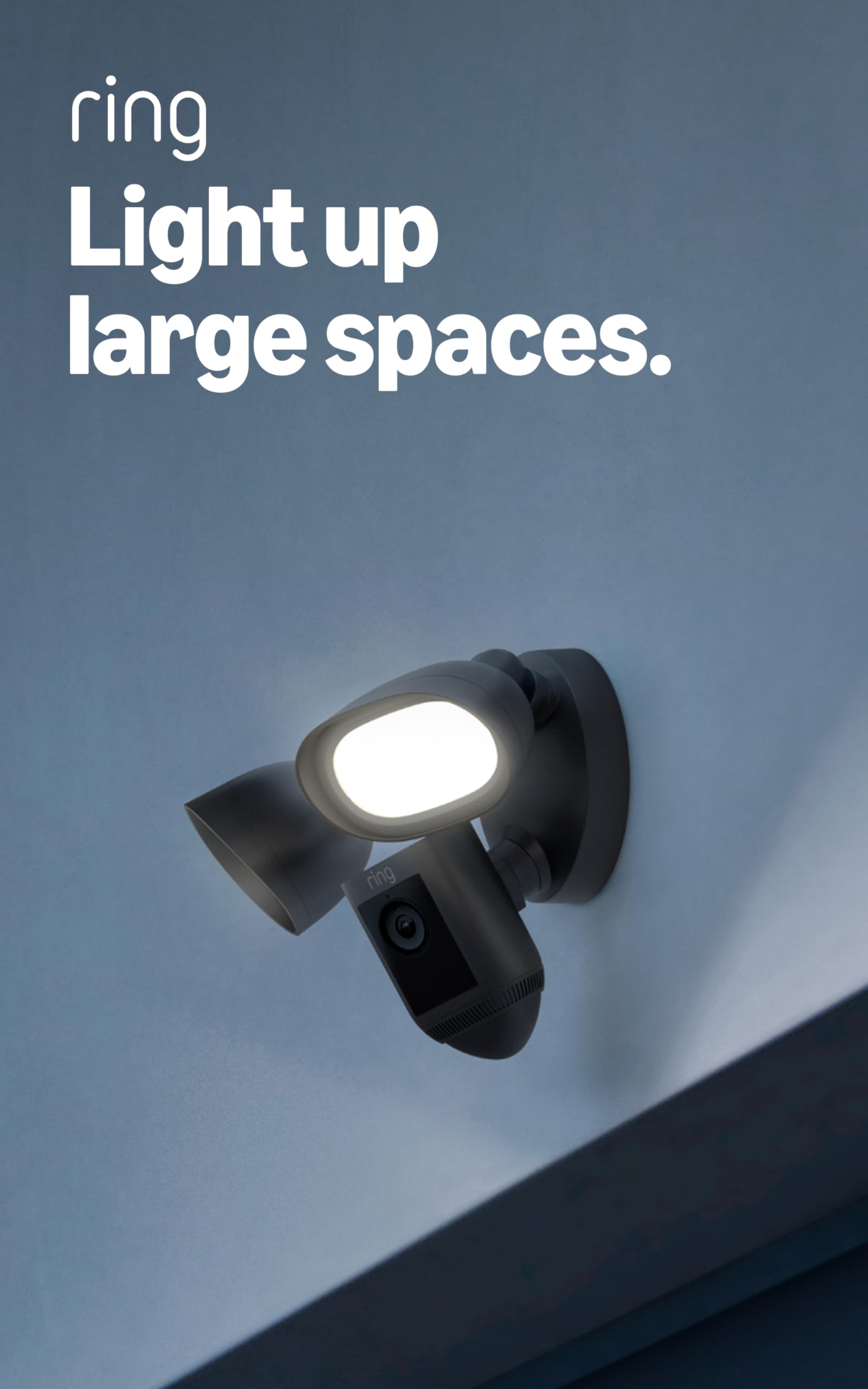 Ring Floodlight Cam Wired Pro, Home or business security, Retinal 2K Video, Color Night Vision and Two-Way Talk with Audio+, Dark Bronze