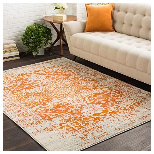 Artistic Weavers Janine Vintage Medallion Area Rug,7'10" x 10'3",Burnt Orange