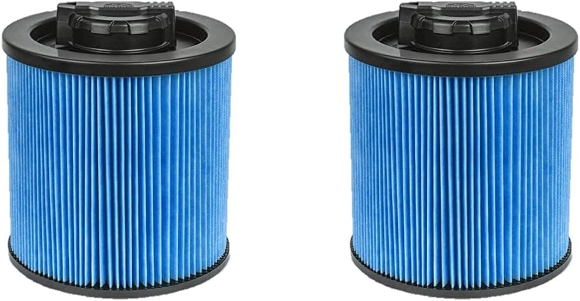 2 Pack DXVC6912 Filters Compatible with Dewalt Cartridge Filter-High Efficiency 6-16 gal. Compatible with DXV06P DXV09P DXV09PA DXV10P DXV10PL DXV10S DXV10SA