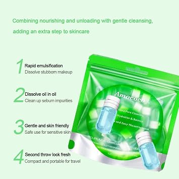 2-Pack Camellia & Tea Tree Cleansing Oil, 20 Single-Use Packets