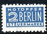 Postfrisch Kayser BIZONE NOTOPFER 1948 2IZ ** POSTFRISCH RARITÄT geprüft HARLOS BPP 600?(H1422