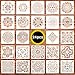 24 Pack (6x6 Inch) Painting Drawing Stencils Mandala Template for DIY Rock Painting Art Projects, Reusable