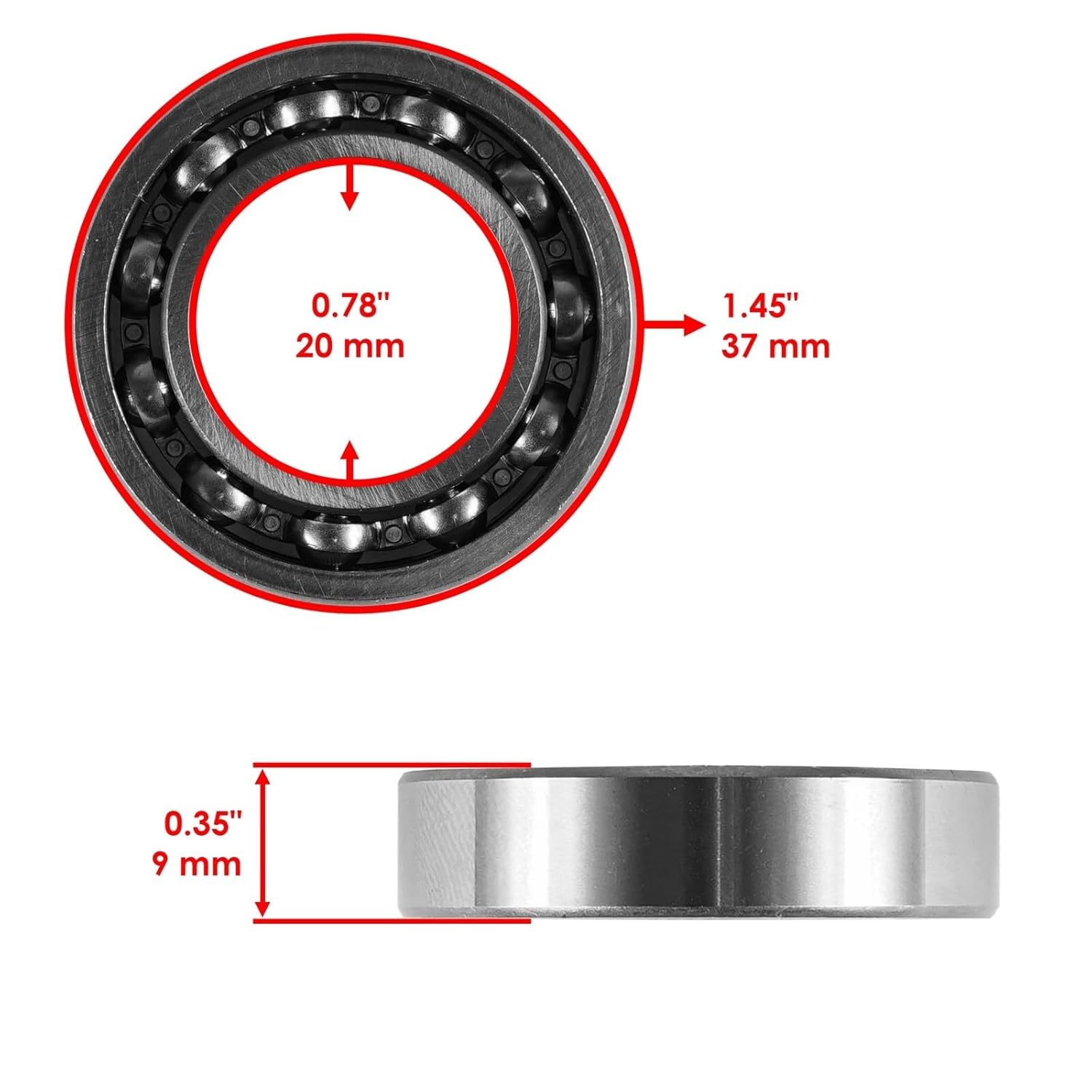 Replacement for Complete Camshaft and Bearings Kit for Honda TRX400EX SPORTRAX 400 2x4 1999-2008 Mod-C26C-35695