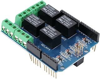 HiLetgo 5V 4 Channel Relay Shield for Arduino UNO R3 Arduino Uno Relay Shield Four Channel Relay Shield for Arduino UNO R3 - coolthings.us