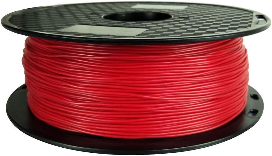 CC3D Hard TPU Filament 72D Red 1.75mm 1KG 3D Printer Filament High Hardness High Toughness Flexible TPU Red FDM Printer Tough 3D Printing Material Comparable to Nylon